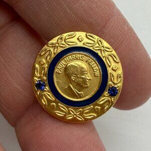 Rotary International Paul Harris Lapel pin pin back fellow donor gold tone